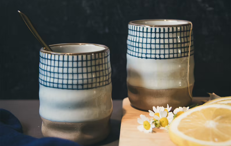 Hand Painted Ceramic Tea Mug
