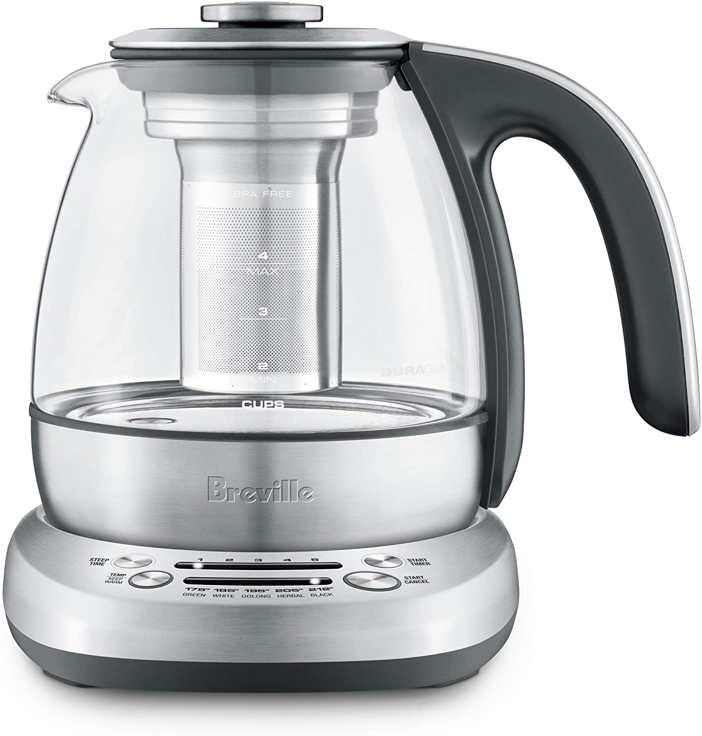 glass tea infuser electric kettle 