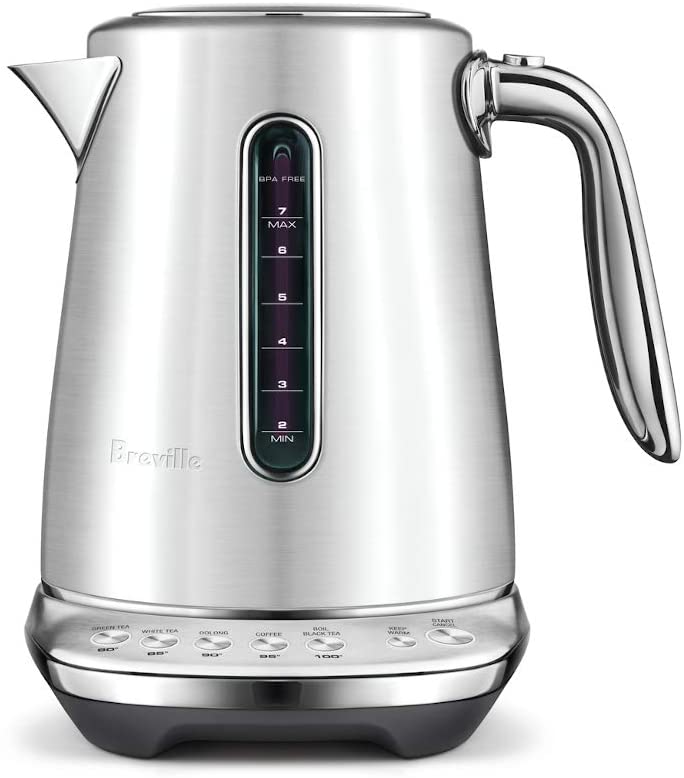 luxe stainless steel electric tea kettle