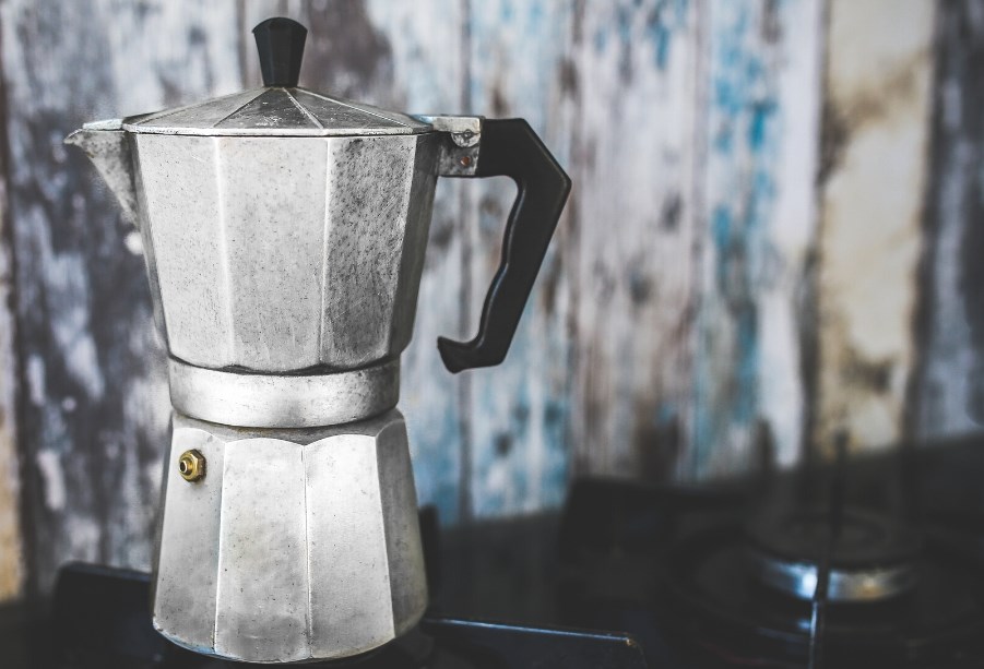 Traditional Stainless Steel Moka Pot for Espresso
