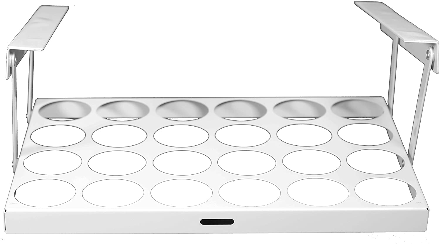 stainless steel under cabinet nespresso pod organizer