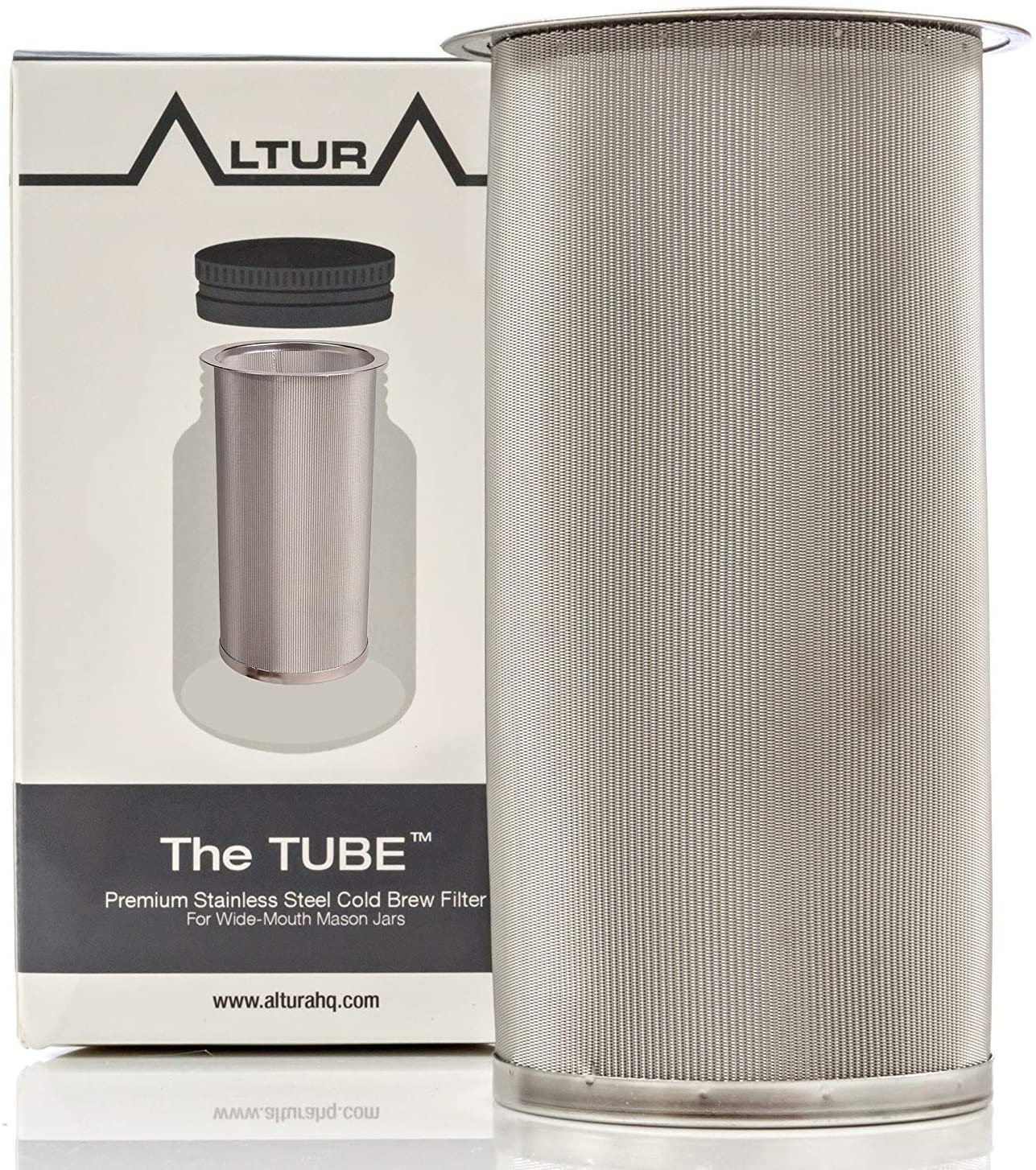 tube shaped stainless steel coffee filter