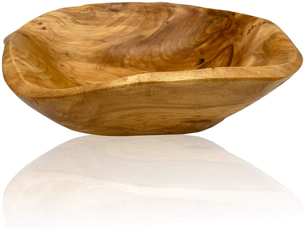 Handmade Natural Root Carved Bowl