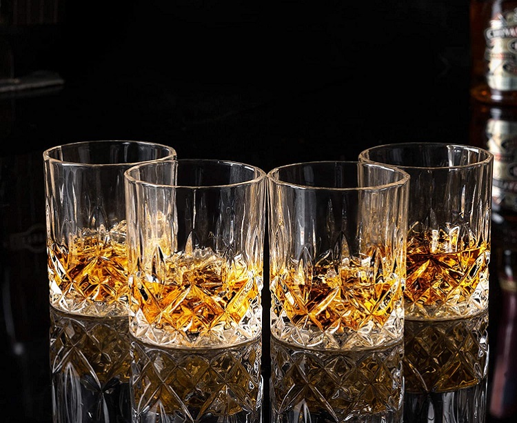 KANARS Old Fashioned Whiskey Glasses with Luxury Box