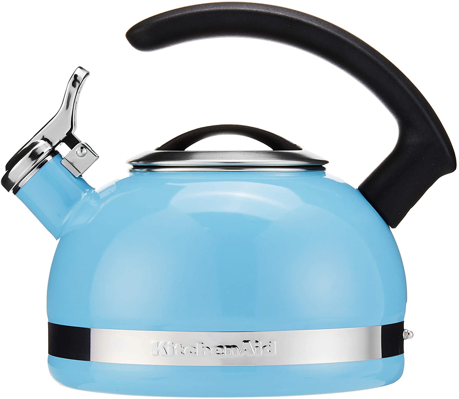 blue kitchenaid tea kettle