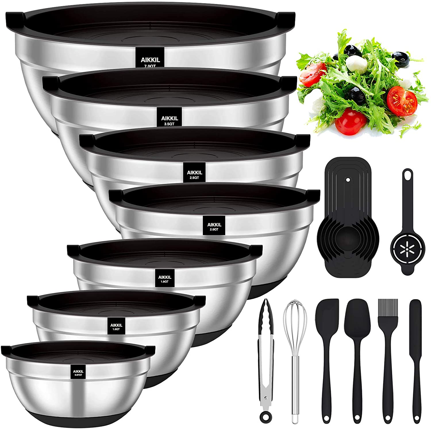 Mixing Bowls with Airtight Lids 20 piece