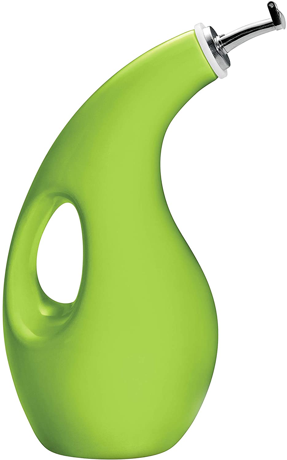 Rachael Ray Solid Glaze Ceramics EVOO Olive Oil Bottle Dispenser with Spout