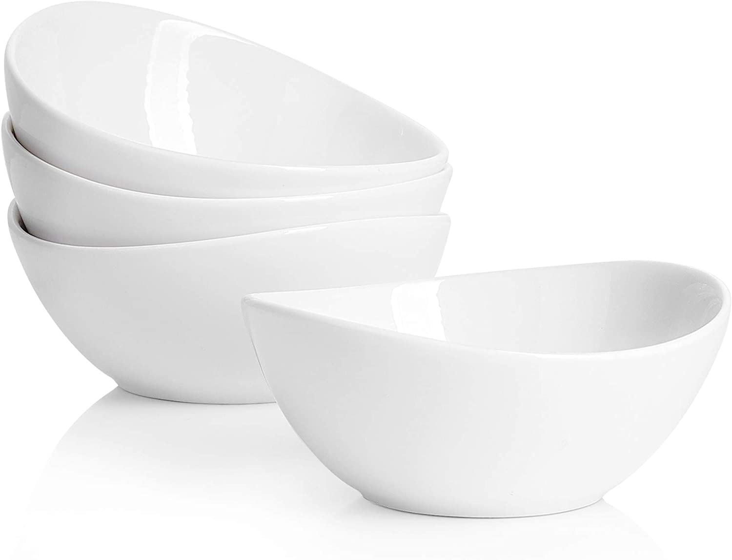 stack of white porcelain bowls